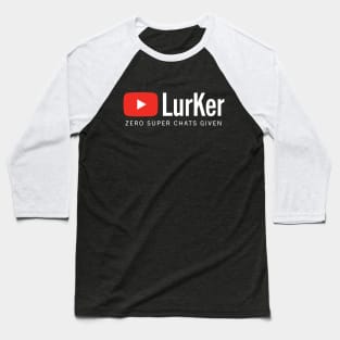 Tube Lurker - Dark Background Baseball T-Shirt